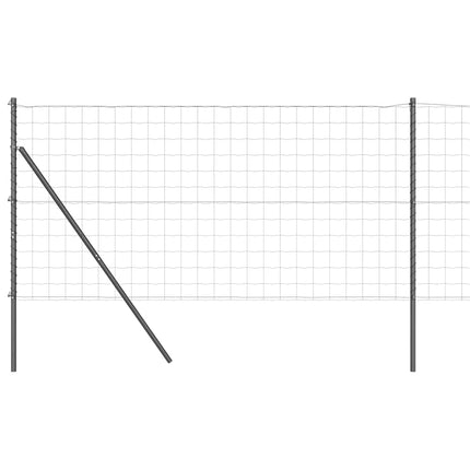 Eurohegn Ground Fix 10 x 1,2 m PVC-belagt stål Grå Mesh