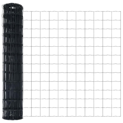Eurohegn Ground Fix 10 x 1,2 m PVC-belagt stål Grå Mesh