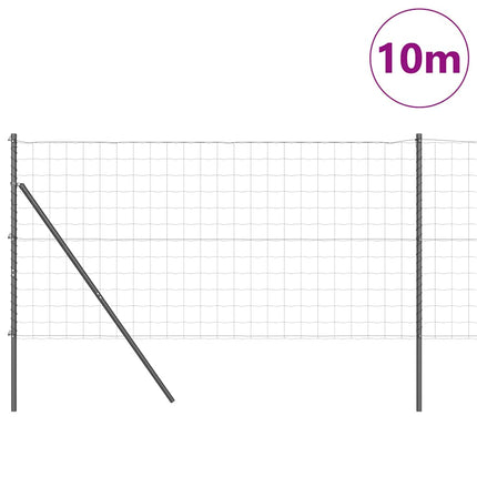 Eurohegn Ground Fix 10 x 1,2 m PVC-belagt stål Grå Mesh