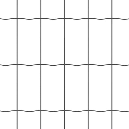 Udendørs Euro Zaun Ground Fix 25 x 0,6 m PVC-belagt stål Grå