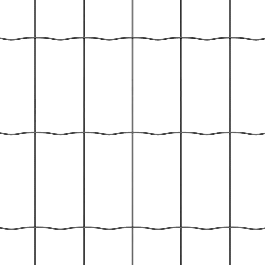 Grundfikseret svejset trådgærde 25 x 0,8 m (B x H)