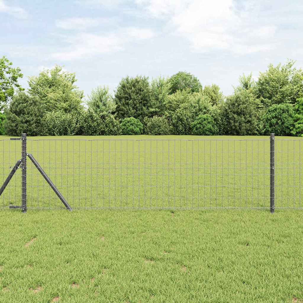 Grundfikseret svejset trådgærde 25 x 0,8 m (B x H)