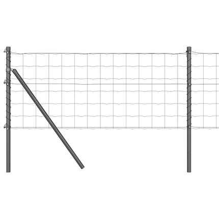 Udendørs Euro Zaun Ground Fix 50 x 0,4 m PVC-belagt stål Grå