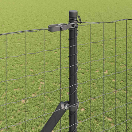 Eurohegn Ground Fix 10 x 1,5 m PVC-belagt stål Grå Mesh