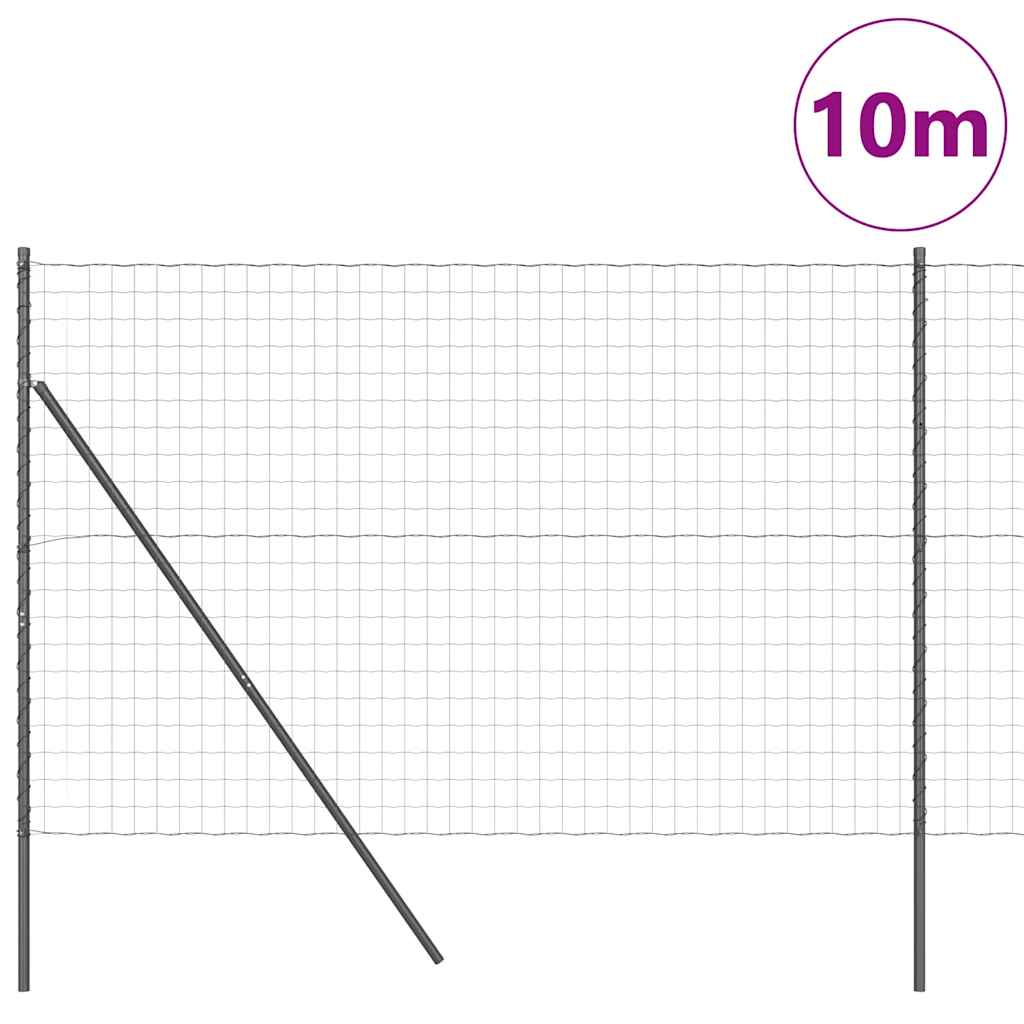 Grundfikseret svejset trådgærde 10 x 1,5 m (B x H)