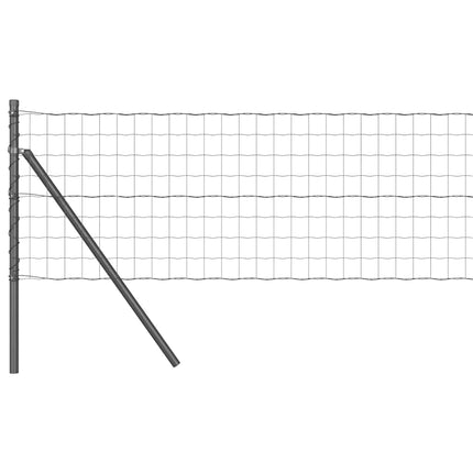 Udendørs Euro Zaun Ground Fix 25 x 0,6 m PVC-belagt stål Grå