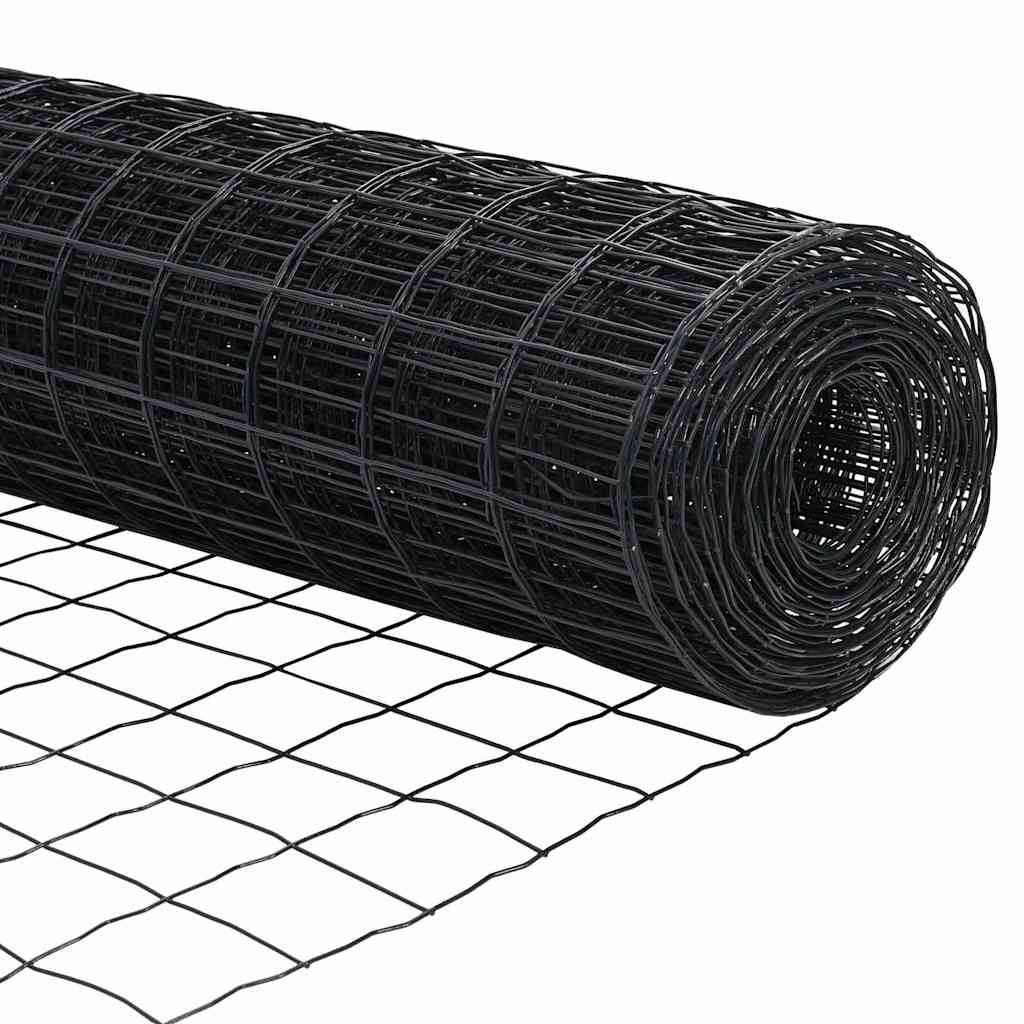 Grundfikseret svejset trådgærde 25 x 0,8 m (B x H)