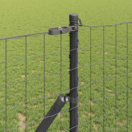 Udendørs Euro Zaun Ground Fix 25 x 1,2 m PVC-belagt stål Grå