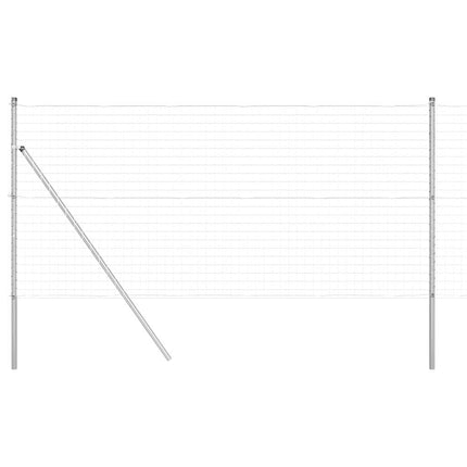 Udendørs Euro Zaun Ground Fix 10 x 1,4 m Sølv Mesh