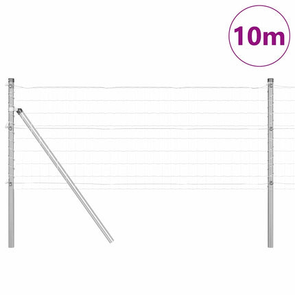 Udendørs Euro Zaun Ground Fix 10 x 0,4 m Sølv Mesh