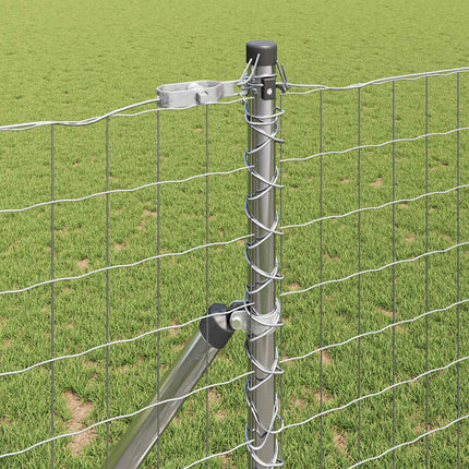 Udendørs Euro Zaun Ground Fix 10 x 1,4 m Sølv Mesh