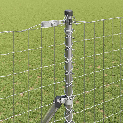 Udendørs Euro Zaun Ground Fix 10 x 1,6 m Sølv Mesh