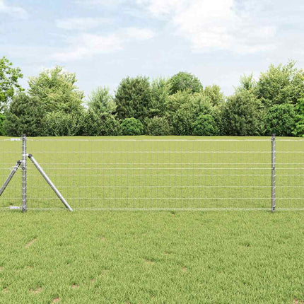 Udendørs Euro Zaun Ground Fix 10 x 0,6 m Sølv Mesh