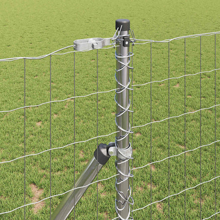 Udendørs Euro Zaun Ground Fix 10 x 1 m Sølv Mesh