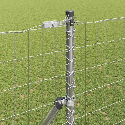 Udendørs Euro Zaun Ground Fix 10 x 1,6 m Sølv Mesh