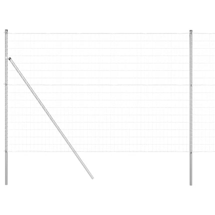 Udendørs Euro Zaun Ground Fix 10 x 1,6 m Sølv Mesh
