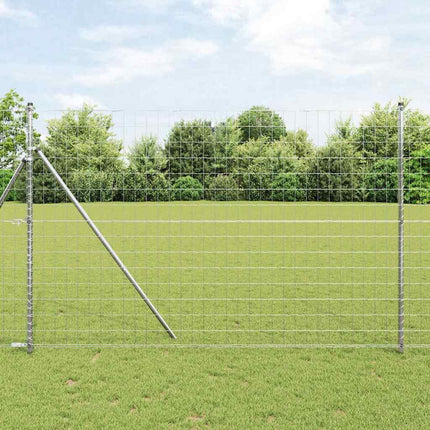 Udendørs Euro Zaun Ground Fix 10 x 1,5 m Sølv Mesh