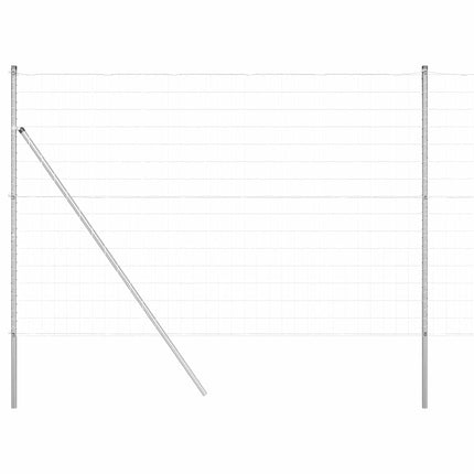 Udendørs Euro Zaun Ground Fix 10 x 1,6 m Sølv Mesh