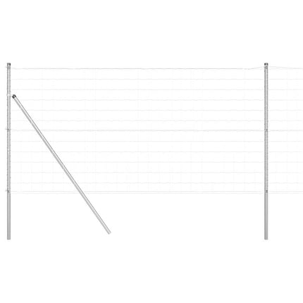 Udendørs Euro Zaun Ground Fix 25 x 1,2 m Sølv Mesh