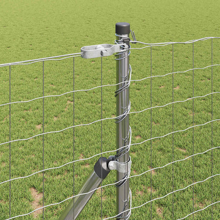 Udendørs Euro Zaun Ground Fix 25 x 1,2 m Sølv Mesh