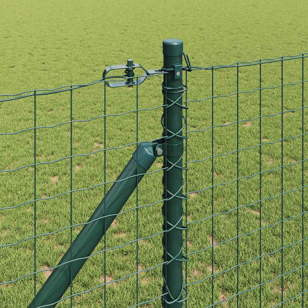 Svejset trådhegn med spidser 10 x 1,2 m (B x H) PVC-belagt stål
