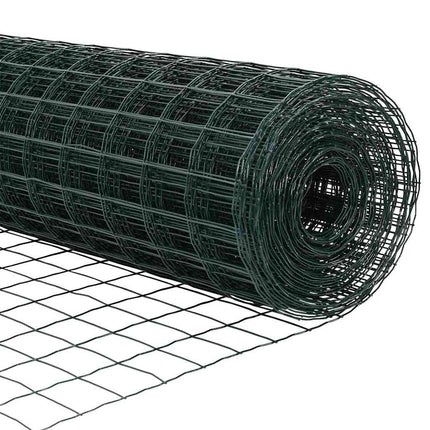 Udendørs Euro hegn med pigge 10 x 0,4 m PVC-belagt stål Grøn