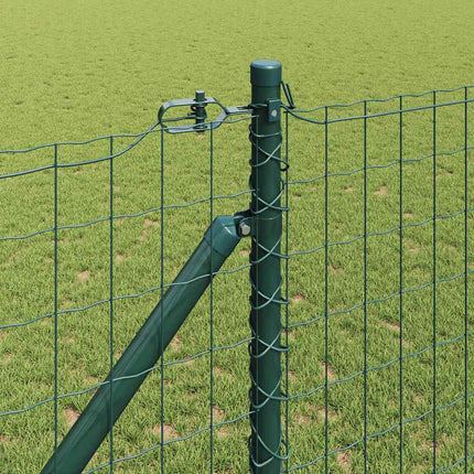 Udendørs Euro hegn med pigge 10 x 1,4 m PVC-belagt stål Grøn