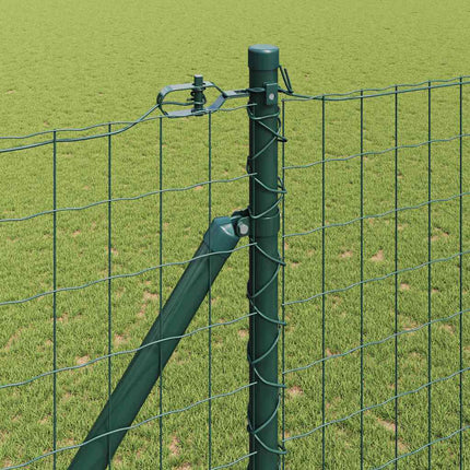 Udendørs Euro hegn med pigge 10 x 1,6 m PVC-belagt stål Grøn