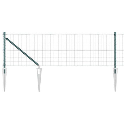 Euro Hegn med Spidser 10 x 0,6 m PVC-belagt stål Grøn Mesh