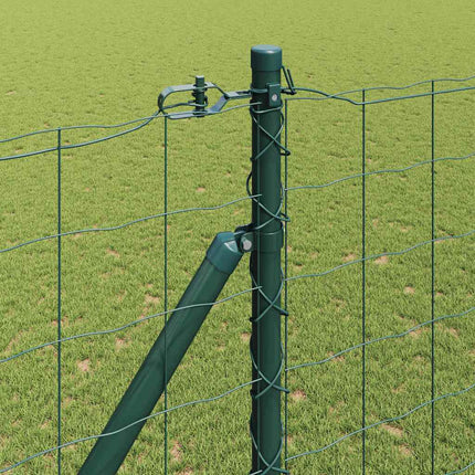 Udendørs Euro hegn med pigge 10 x 1,5 m PVC-belagt stål Grøn