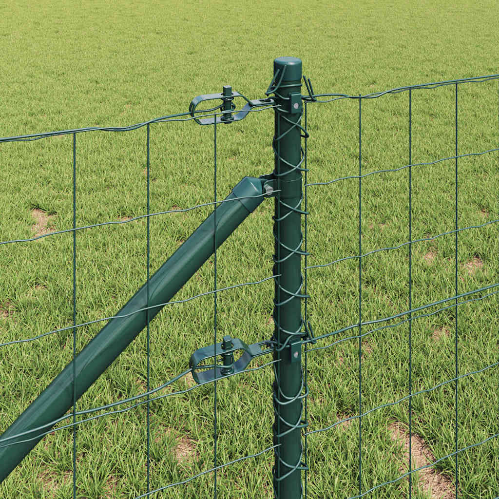 Svejset trådhegn med spidser 25 x 0,8 m (B x H) PVC-belagt stål