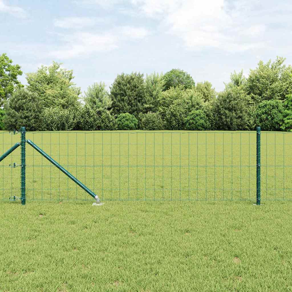 Svejset trådhegn med spidser 25 x 0,8 m (B x H) PVC-belagt stål