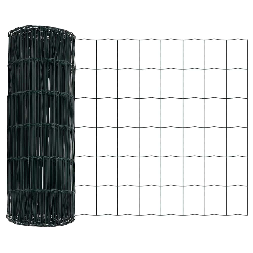 Svejset trådhegn med spidser 25 x 0,8 m (B x H) PVC-belagt stål