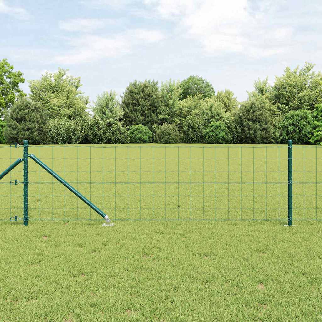 Svejset trådhegn med spidser 25 x 0,4 m (B x H) PVC-belagt stål