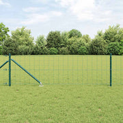Hegn med post Grøn 0,6 x 25 m Stål og PVC