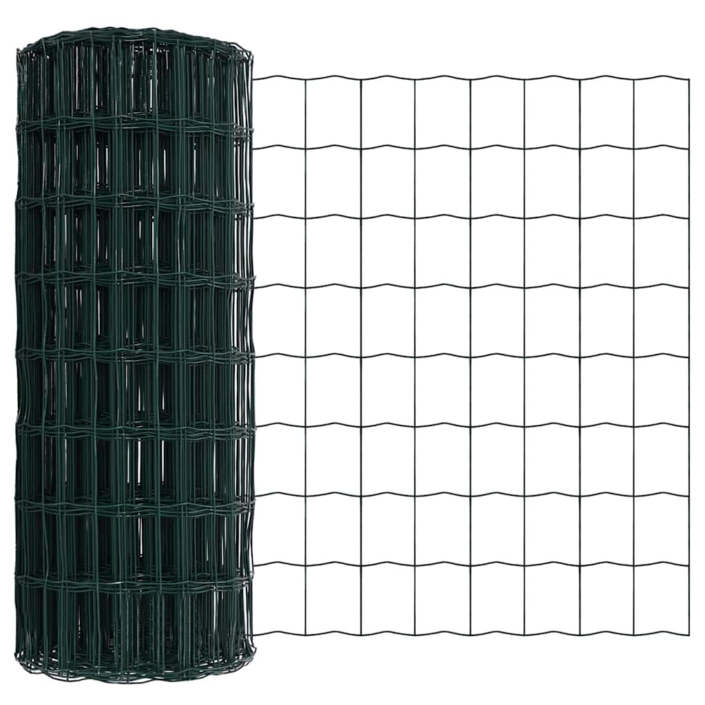 Svejset trådhegn med spidser 50 x 0,4 m (B x H) PVC-belagt stål