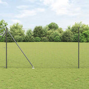 Svejset trådhegn med spidser 10 x 1,5 m (B x H) PVC-belagt stål