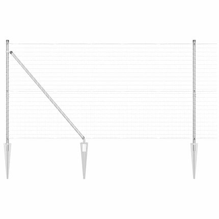 Euro Hegn med Spidser 10 x 1,4 m Galvaniseret stål Sølv Mesh