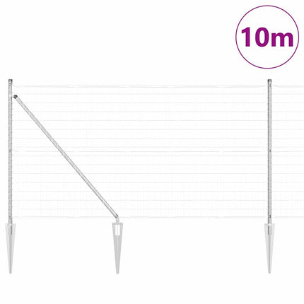 Udendørs Euro hegn med pigge 10 x 1 m Hot-Dip Galvaniseret Stål