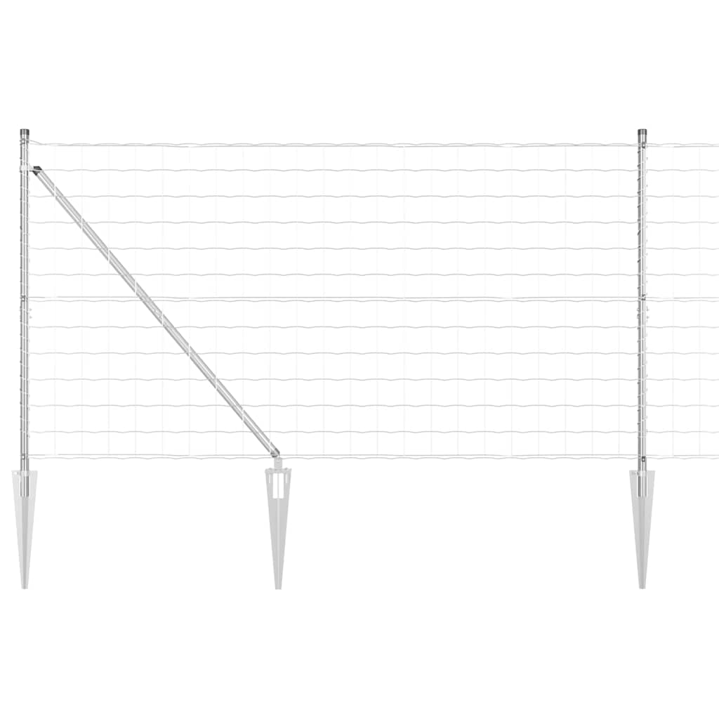 Svejset trådhegn med spidser 10 x 1,2 m (B x H)