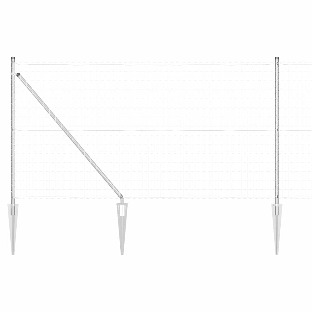 Svejset trådhegn med spidser 25 x 1 m (B x H)