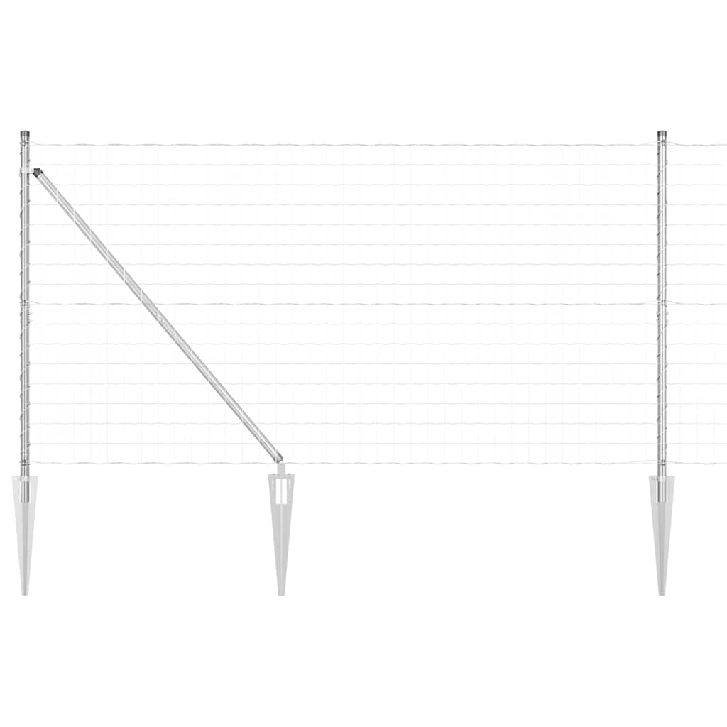 Svejset trådhegn med spidser 10 x 1,4 m (B x H)