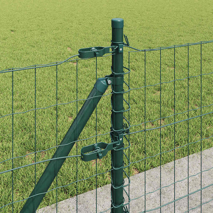 Eurohegn med betonbund 10 x 0,6 m PVC-belagt stål Grøn Mesh