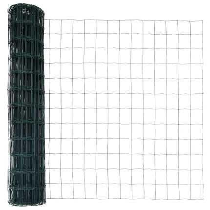 Eurohegn med betonbund 10 x 0,8 m PVC-belagt stål Grøn Mesh