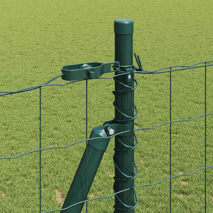 Udendørs Euro-hegn med betonfundament 10 x 1,6 m Grøn Mesh