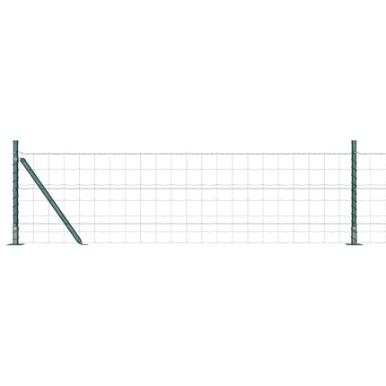 Eurohegn med betonbund 25 x 0,4 m PVC-belagt stål Grøn Mesh