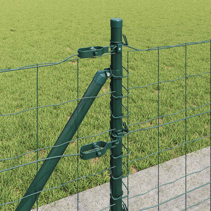Eurohegn med betonbund 25 x 0,6 m PVC-belagt stål Grøn Mesh