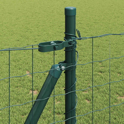 Eurohegn med betonbund 25 x 1,0 m PVC-belagt stål Grøn Mesh