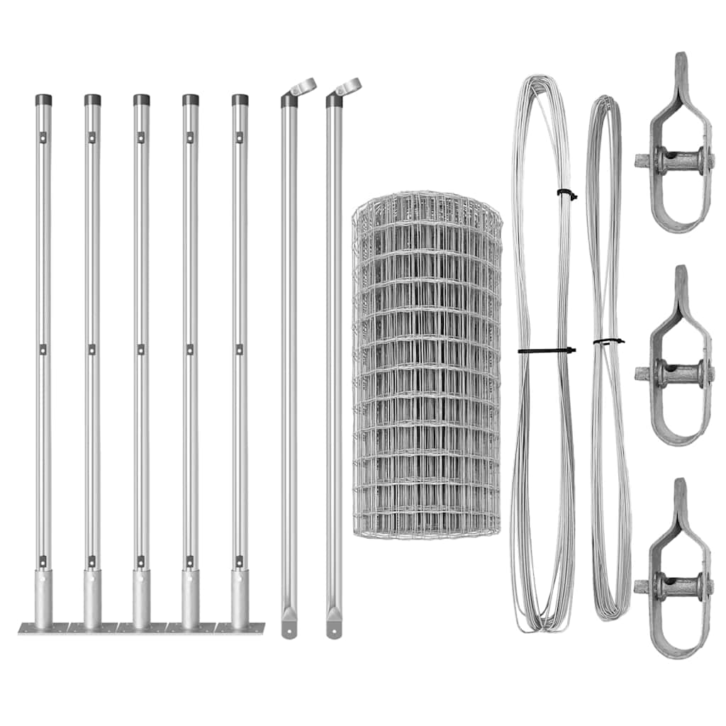 Svejset Trådhegn med Betonsokkel 10 x 0,6 m (B x H)
