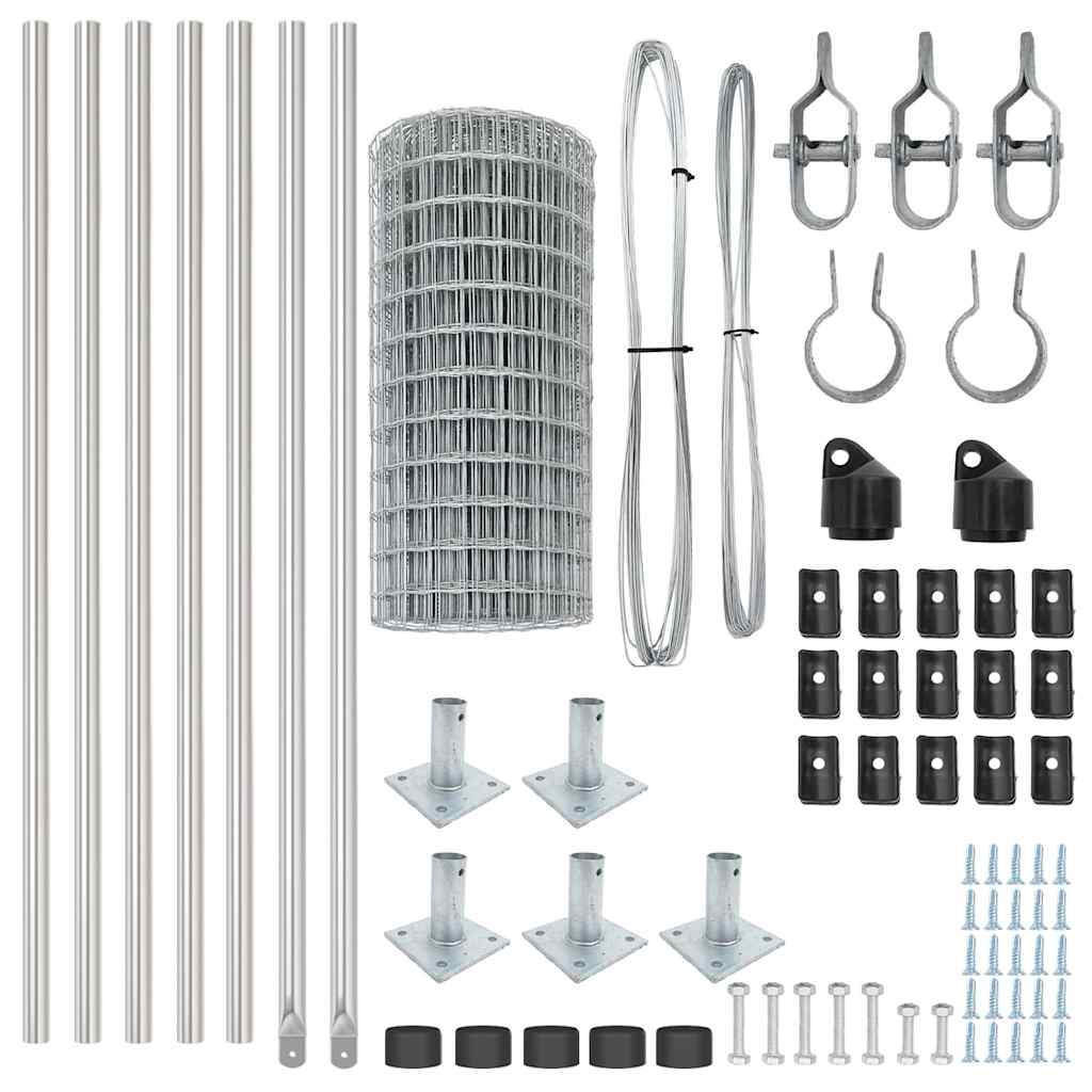Svejset Trådhegn med Betonsokkel 10 x 0,6 m (B x H)